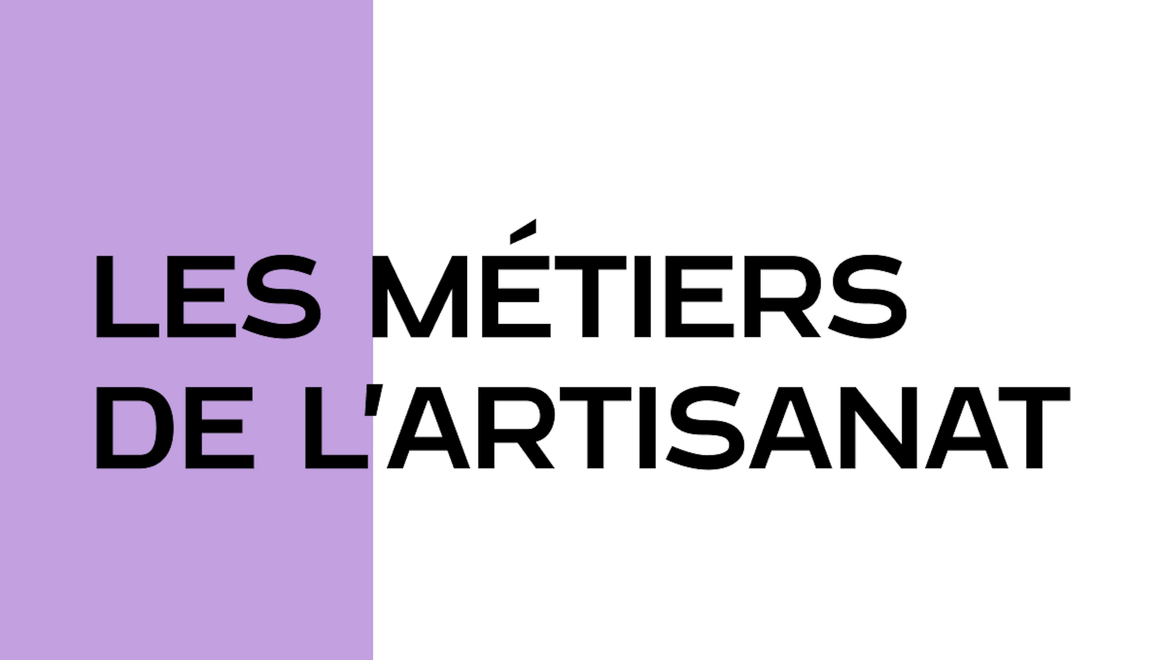 Les métiers de l'Artisanat