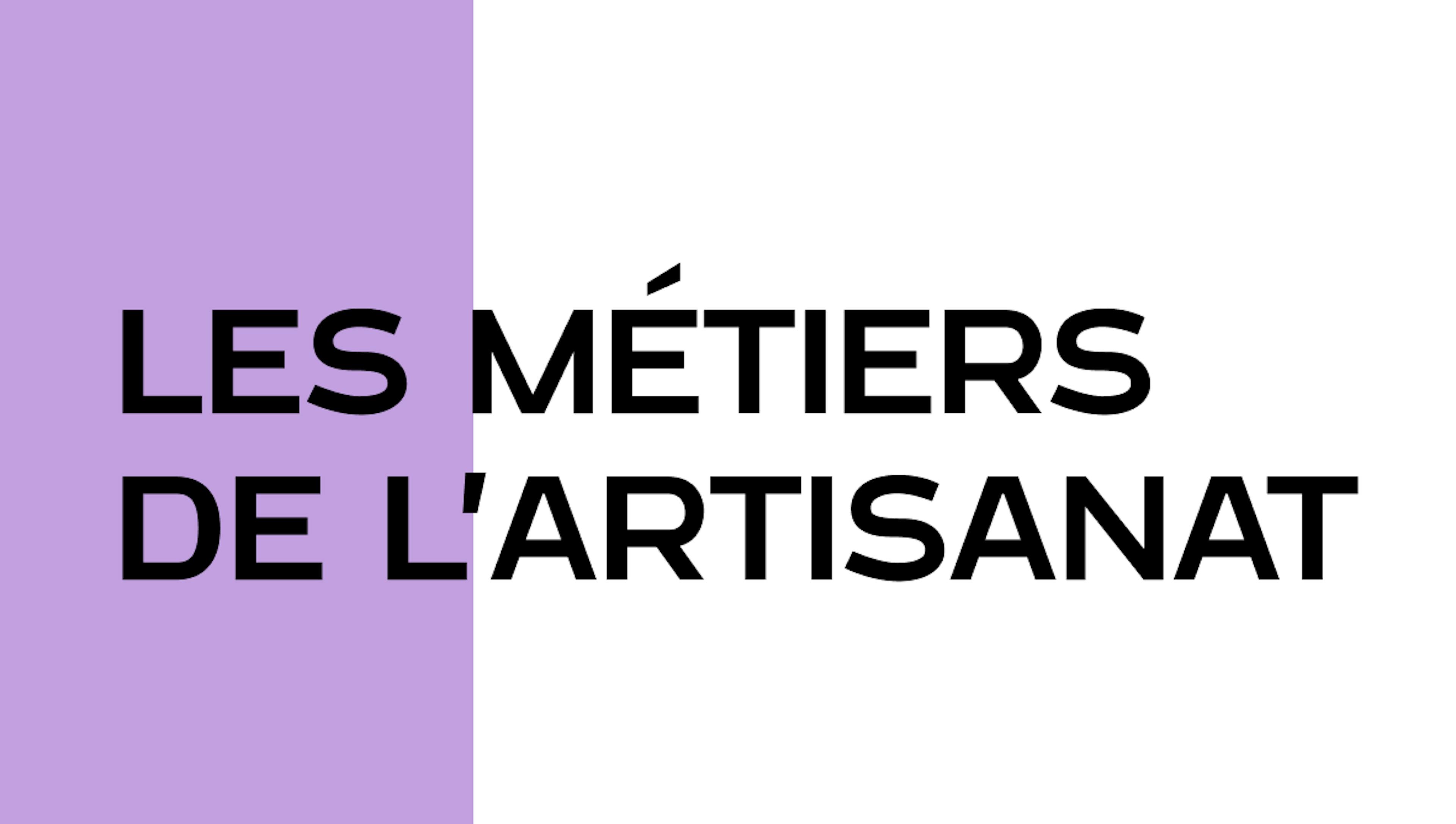 Les métiers de l'Artisanat