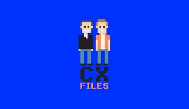 Logo from the CX Files Podcast with Peter Ryan and Mark Hillary