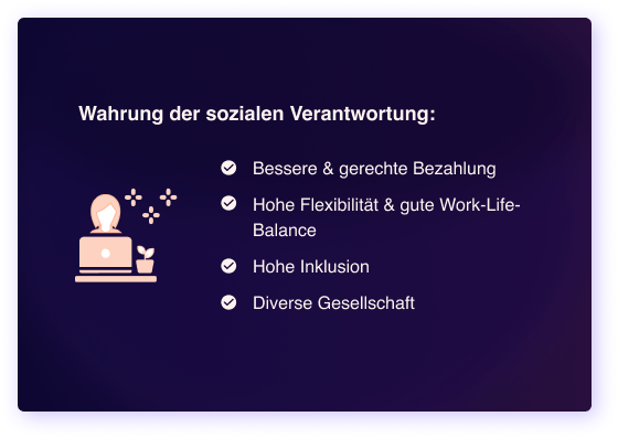 Wahrung der sozialen Verantwortung