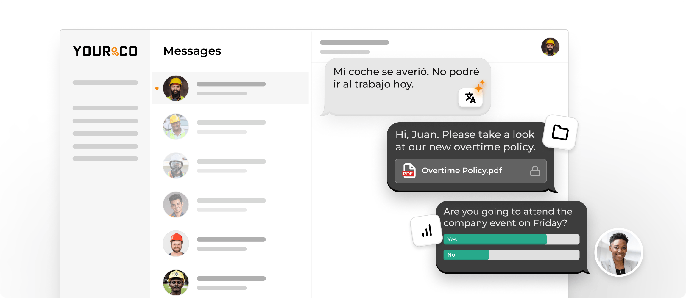 Yourco SMS communication platform