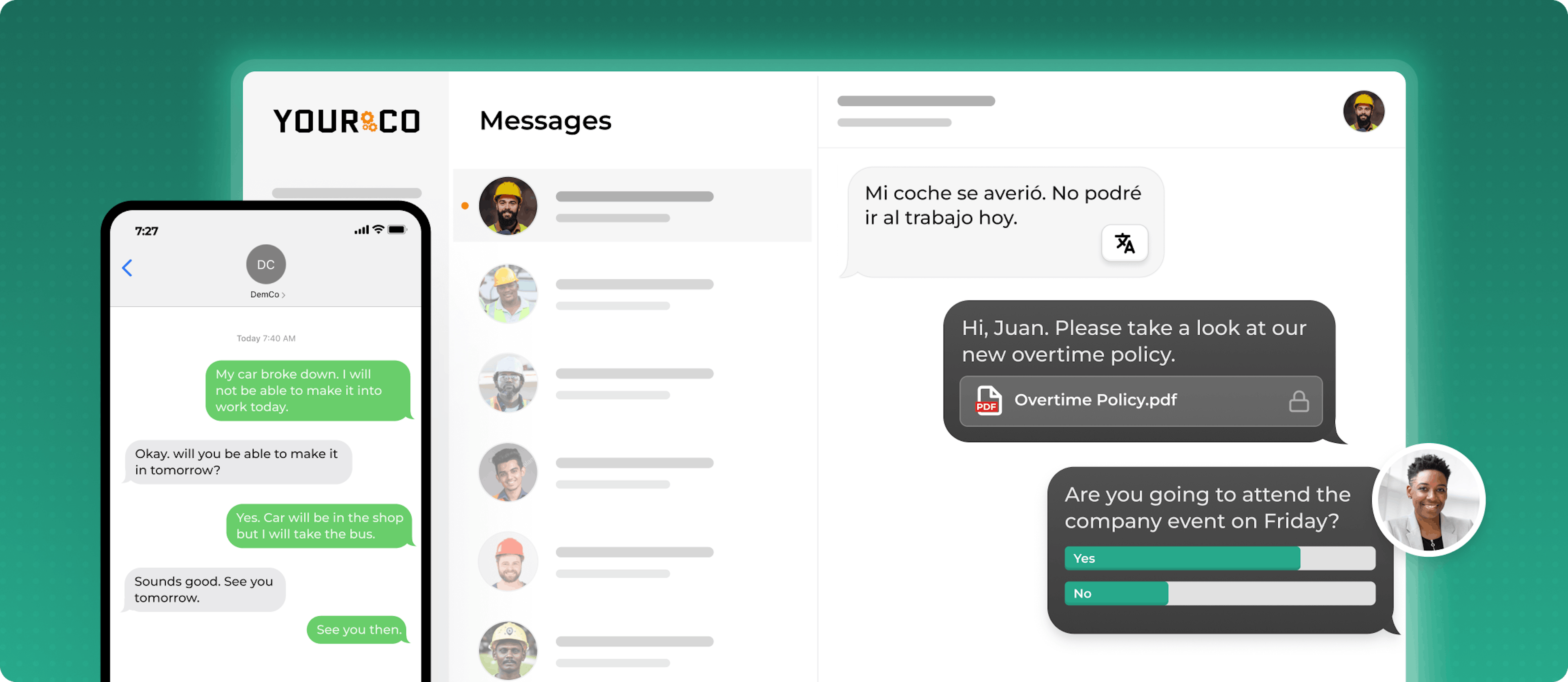 Yourco SMS platform