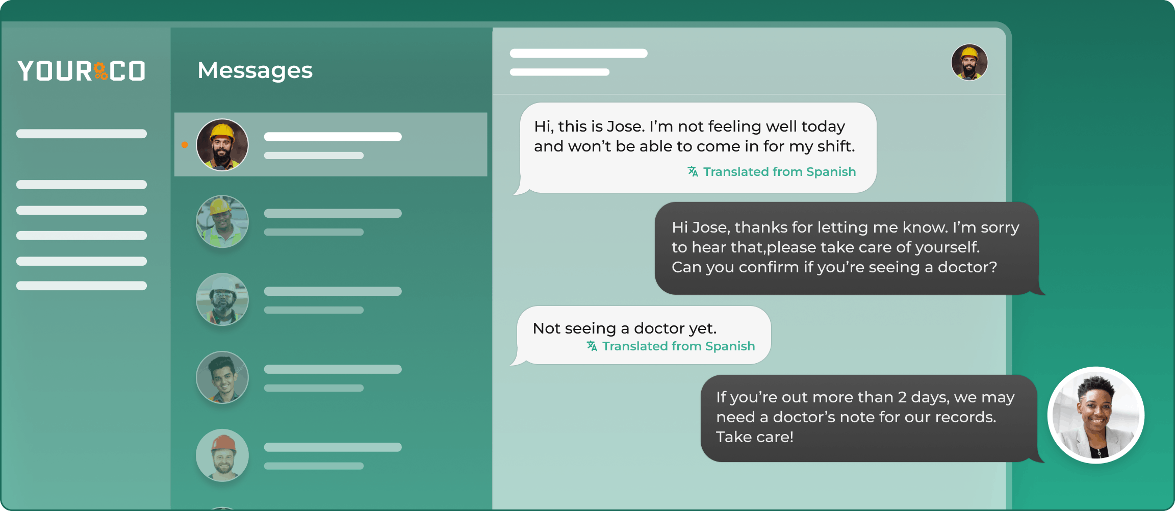 Connect with frontline employees in their preferred language