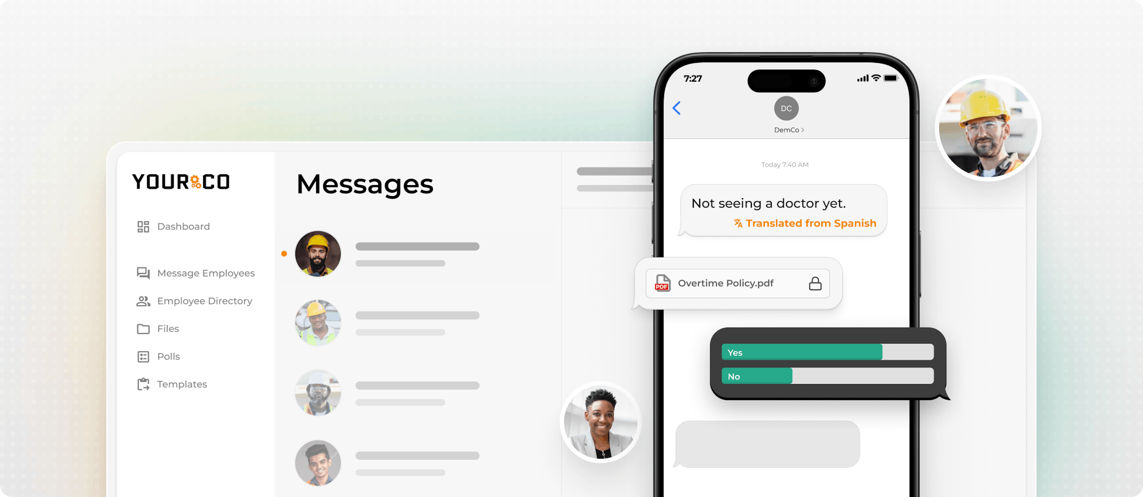 SMS-based communication platform