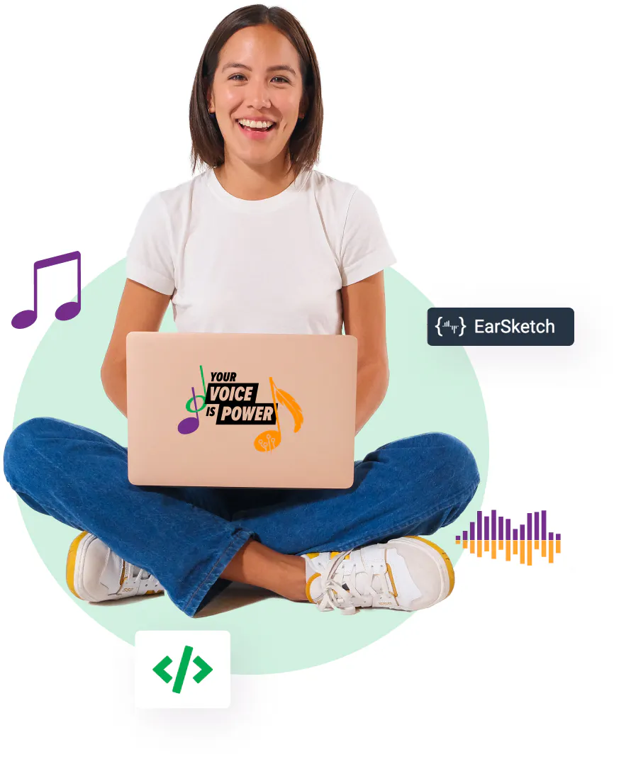 Smiling Indigenous teen coding on her laptop, photo by Supernaturals Modelling
