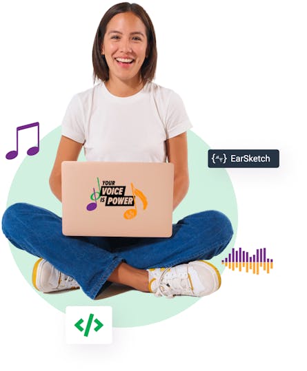 Smiling Indigenous teen coding on her laptop, photo by Supernaturals Modelling