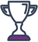 Silver cup icon