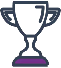 Silver cup icon