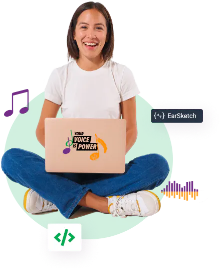 Girl with laptop