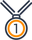 Gold medal icon