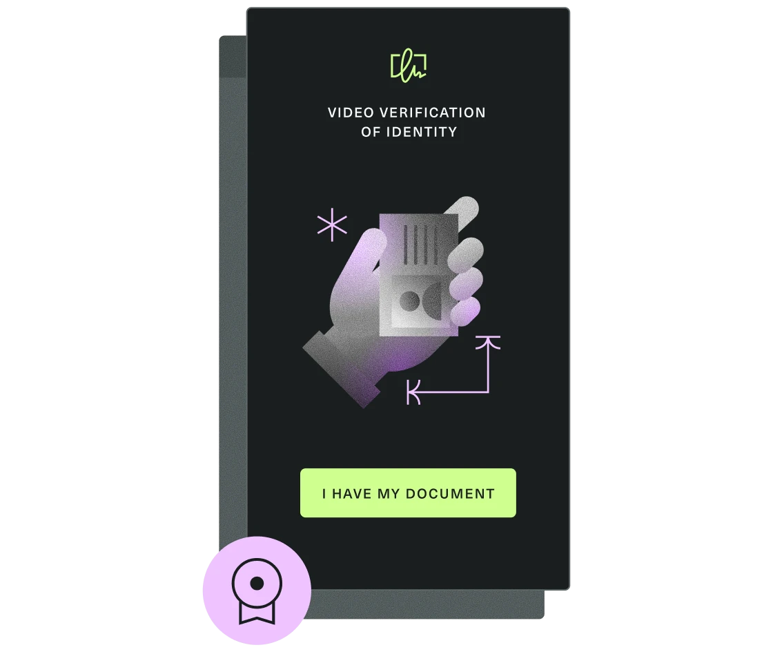 QES : Video verification of identity document