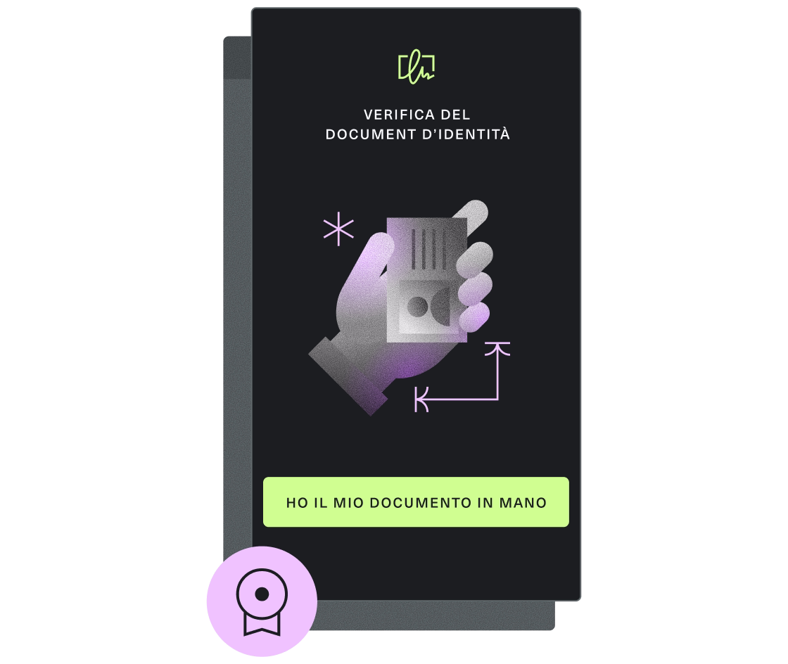 firma elettronica qualificata: verifica video del documento d'identità