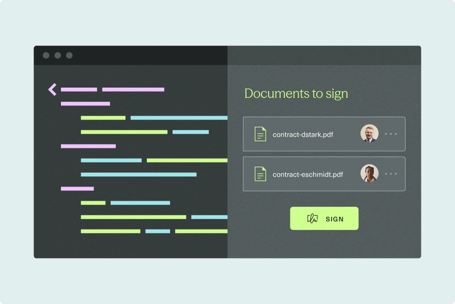 Documents to sign