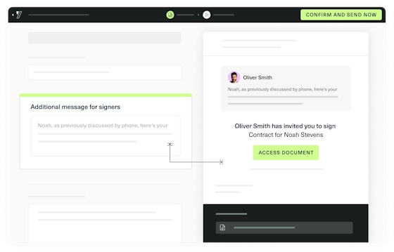Personalise the signing experience