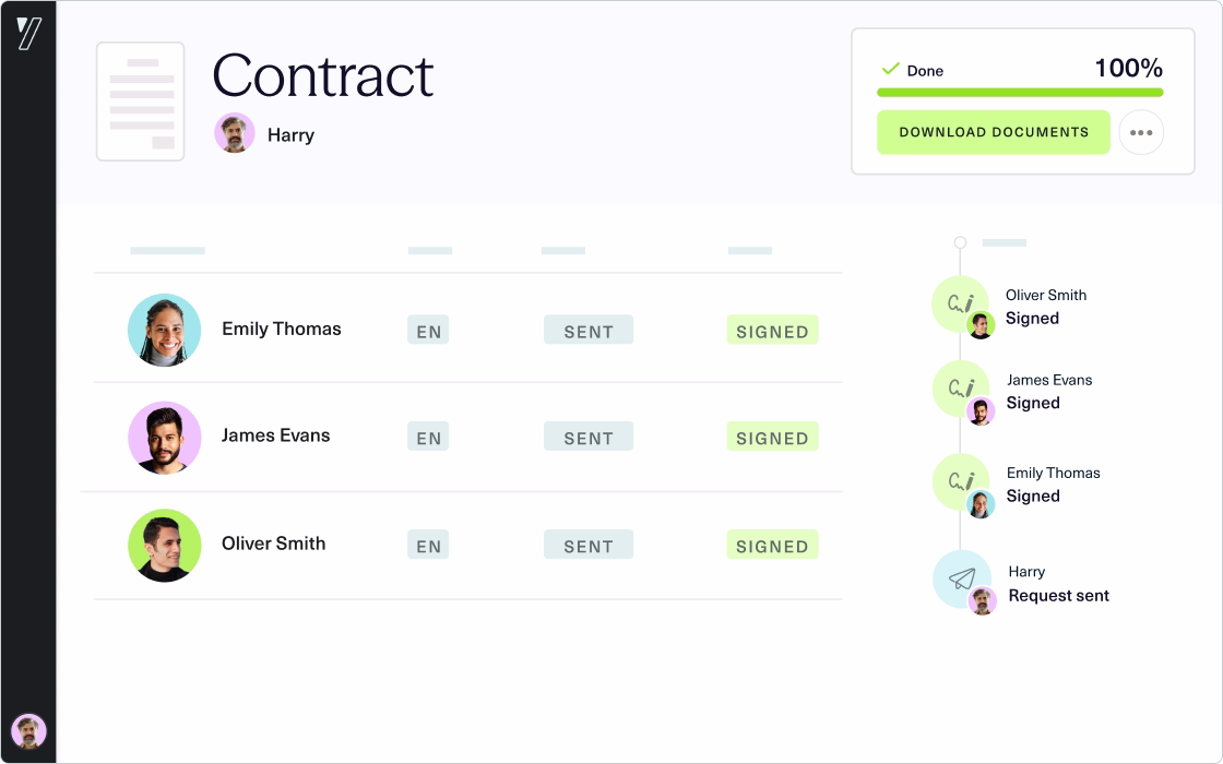 Track and speed up signatures