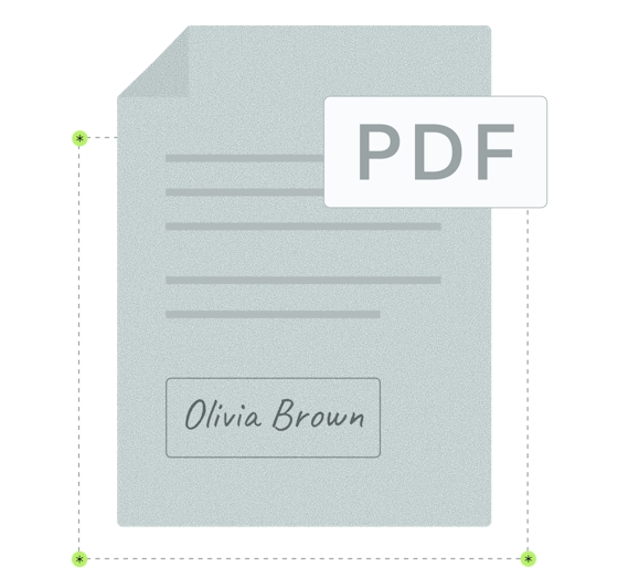 PDF document electronic signature