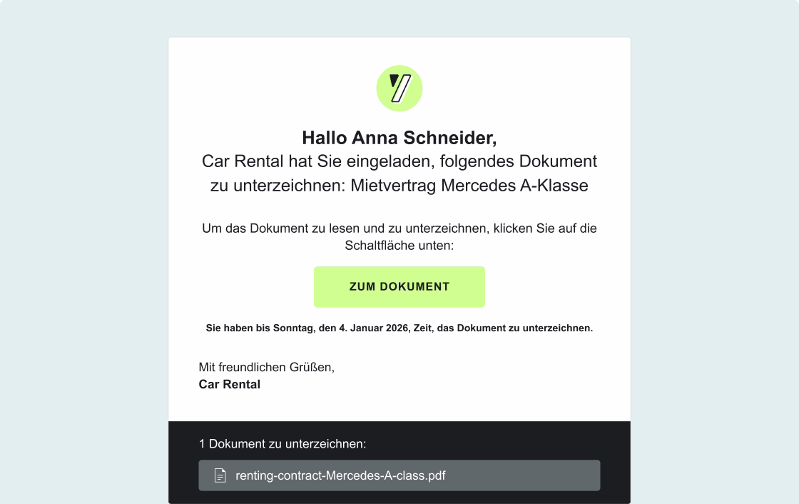 E-Mail-Einladung