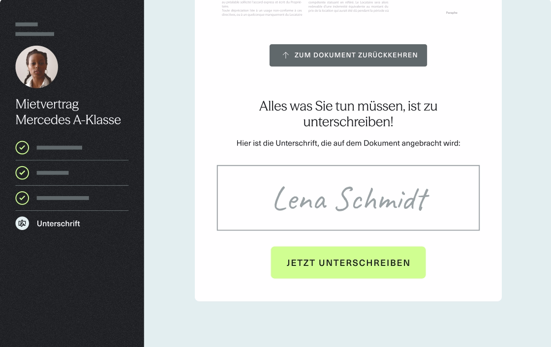 Dokument elektronisch unterschrieben