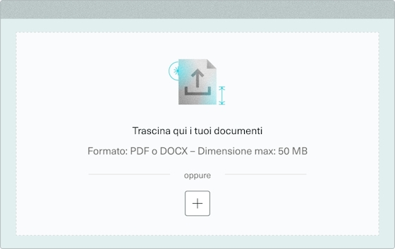 Interfaccia di caricamento dei documenti
