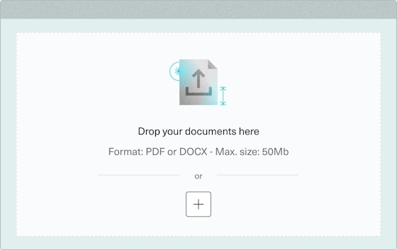 Documents uploading interface