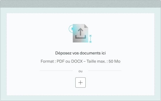 Interface de chargement des documents