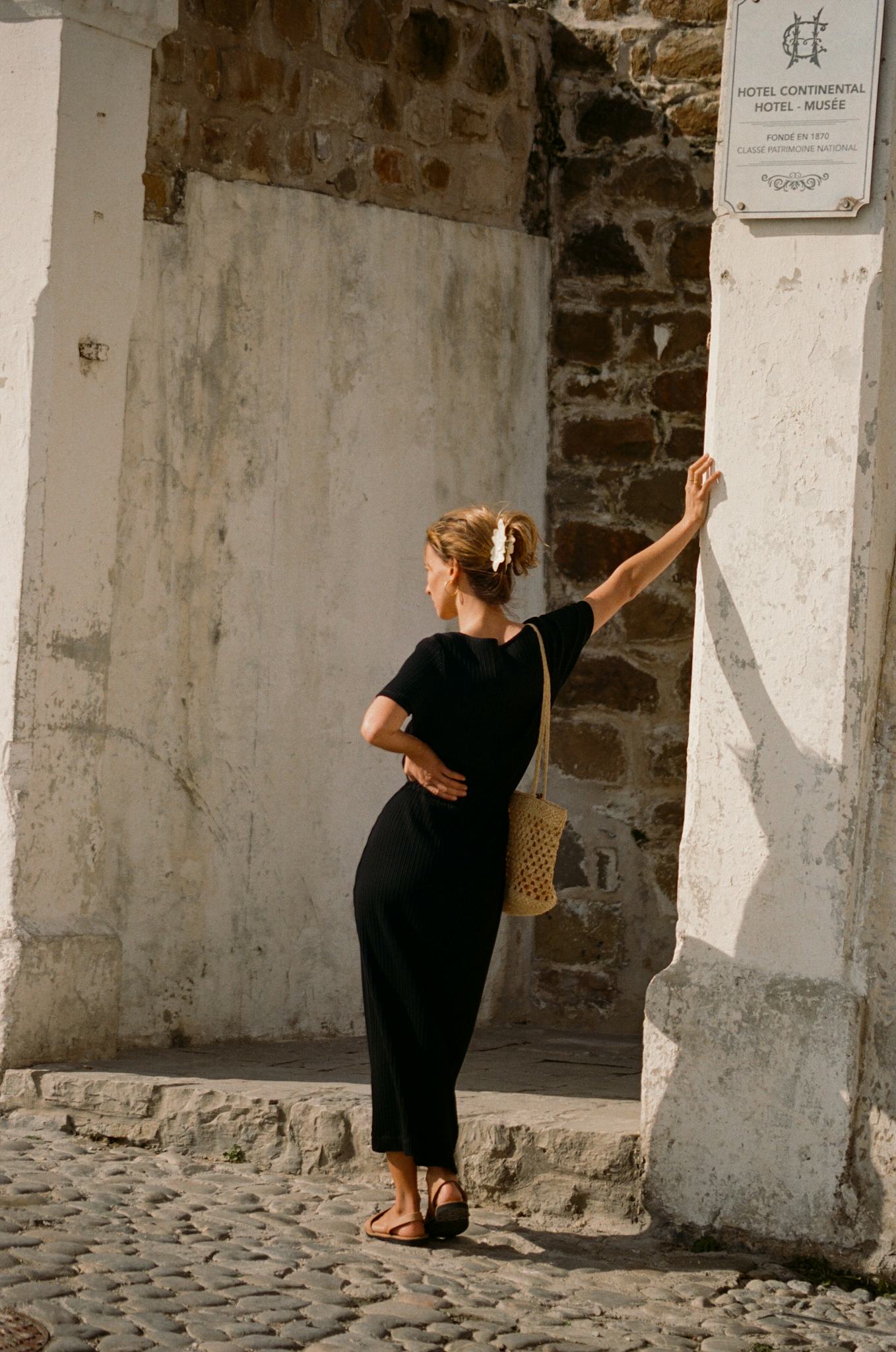 Ysé Robe longue Nous deux Noir 