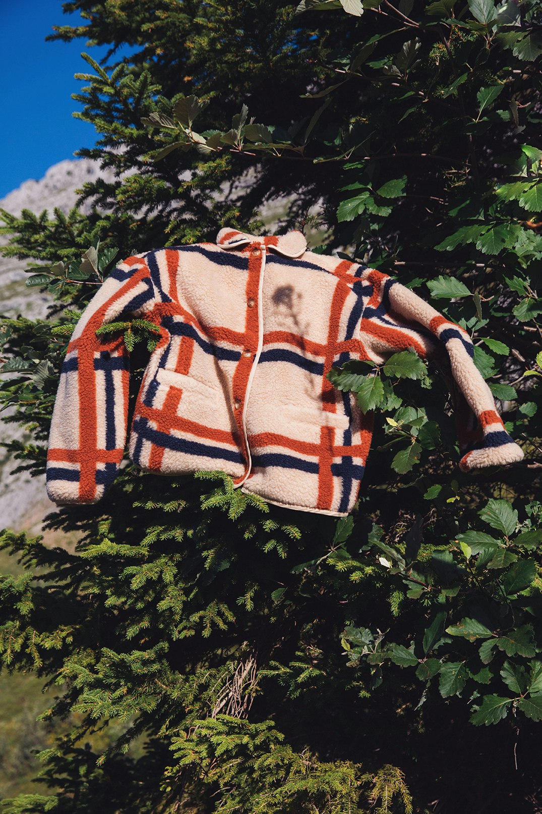 Veste polaire Douce aventure Carreau Tom