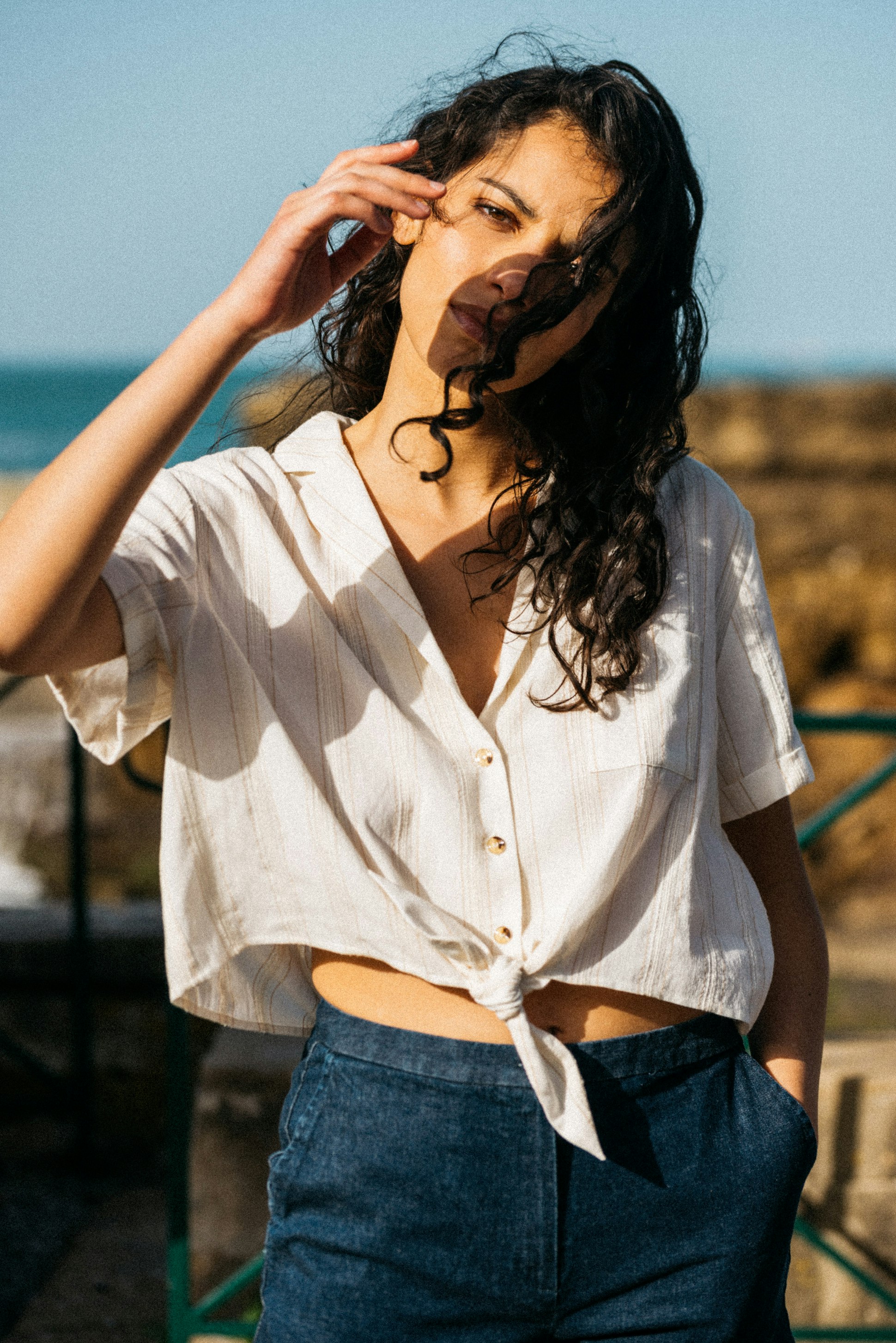 Shirt Doux refuge with short sleeves 