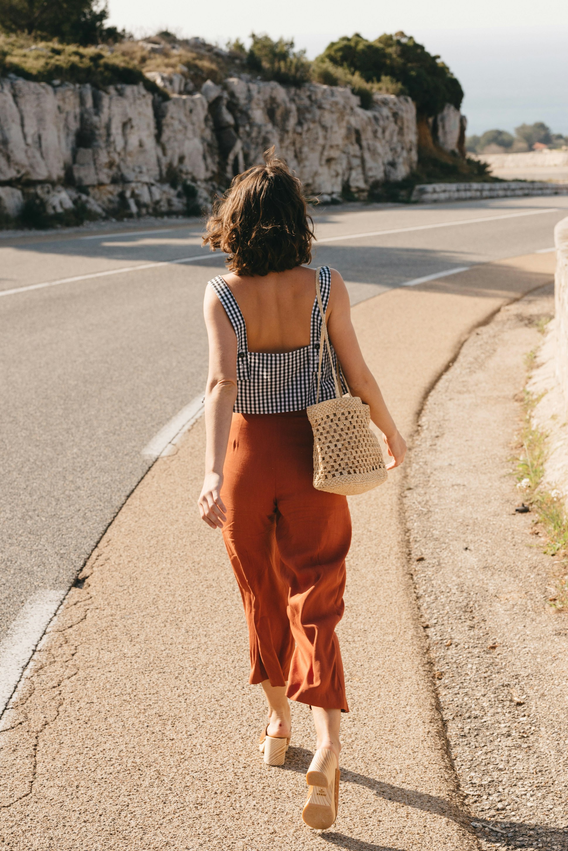 Crop top Promenade d'été vichy
Pantalon Promenade d'été tomette