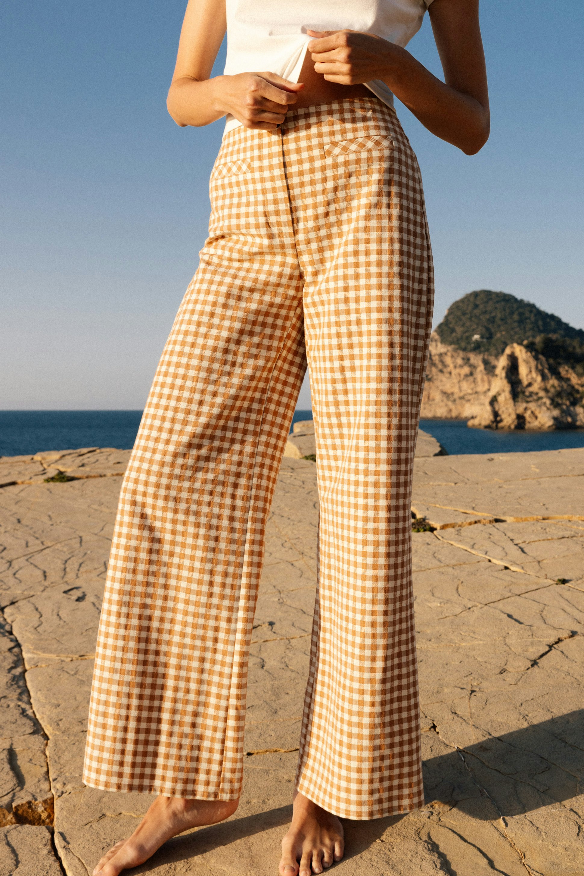 Pantalon De bon coeur carreaux corfou