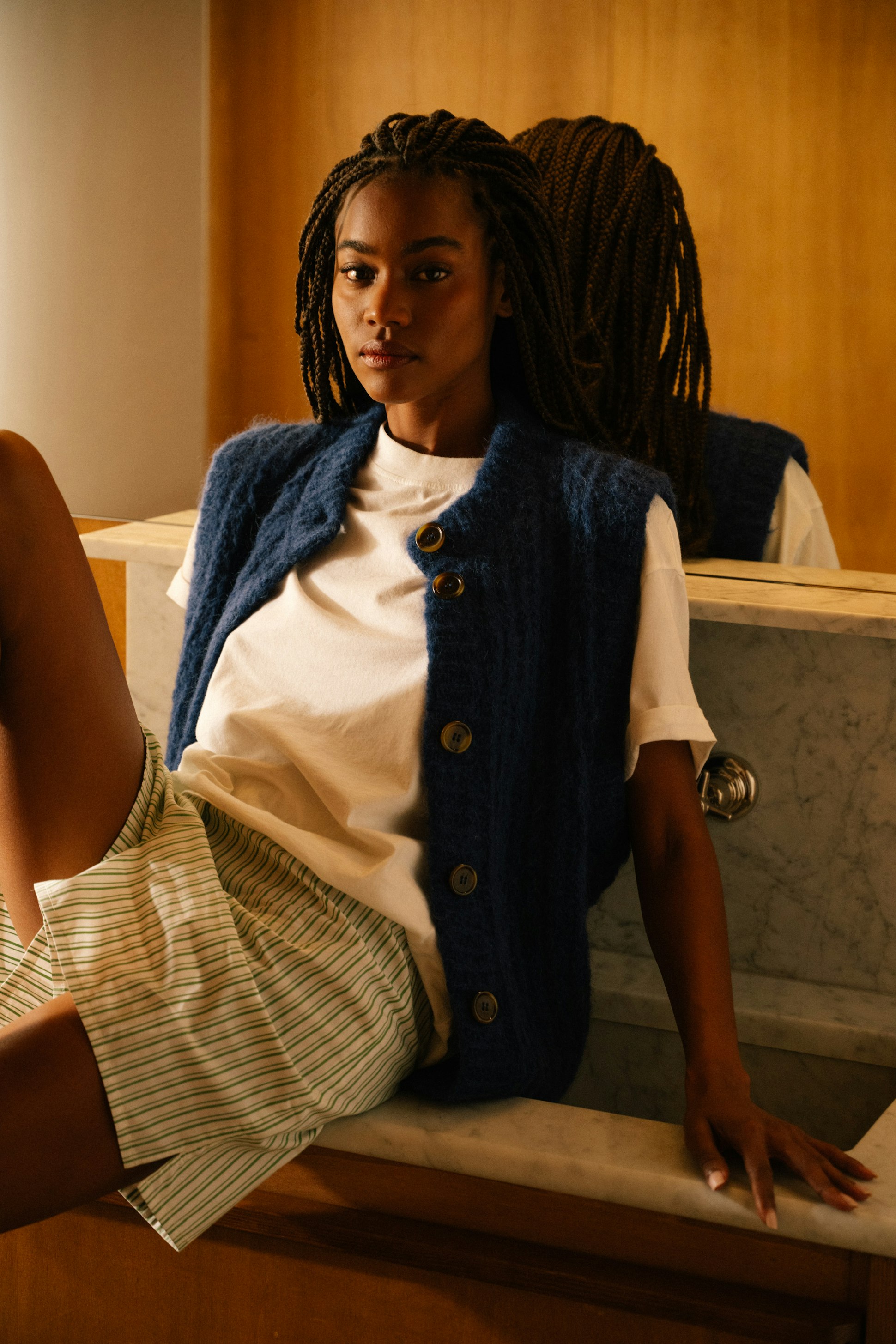 Gilet Accroche coeur Bleu nuit