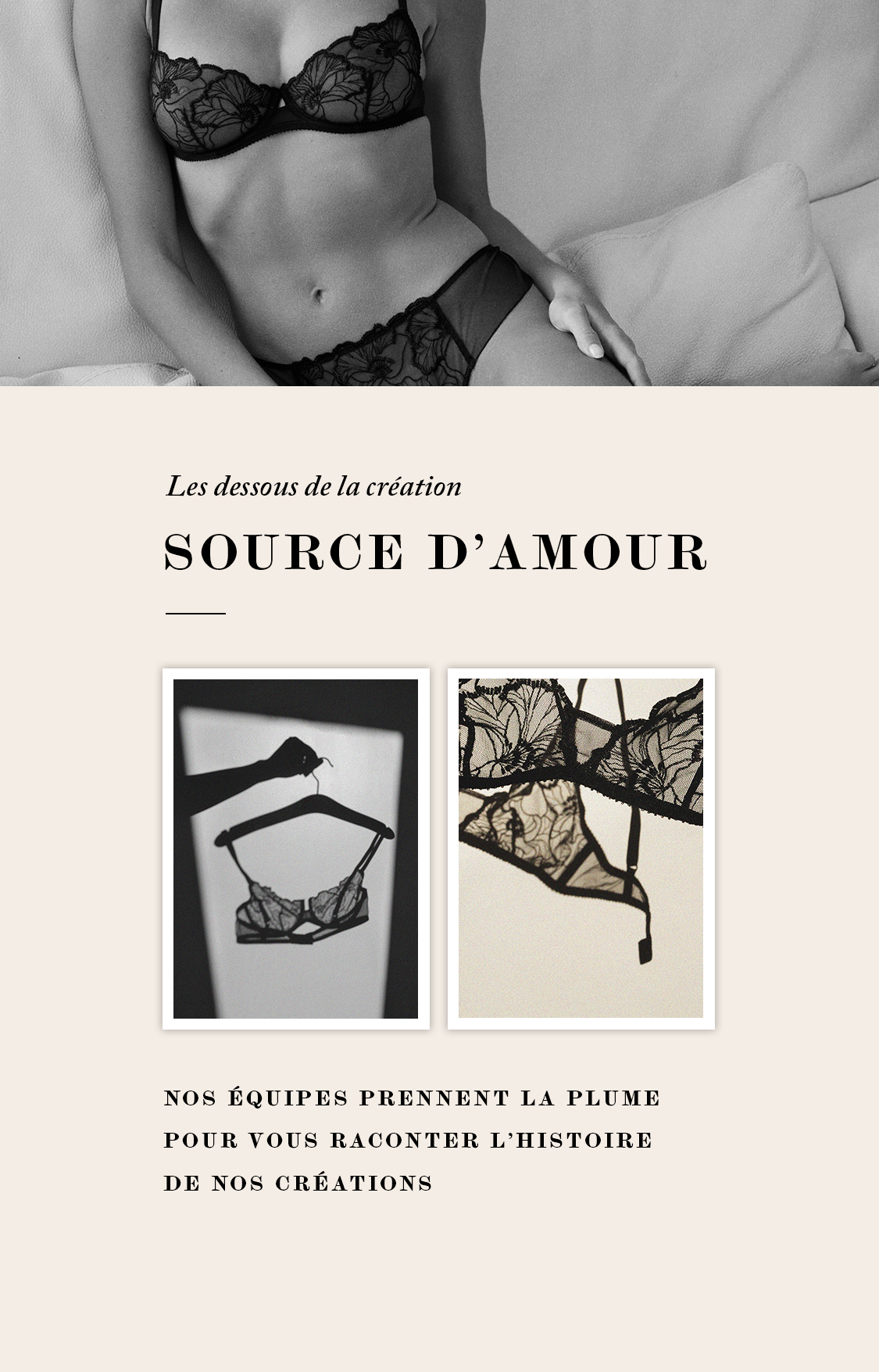 Les dessous de la création - Source d'amour