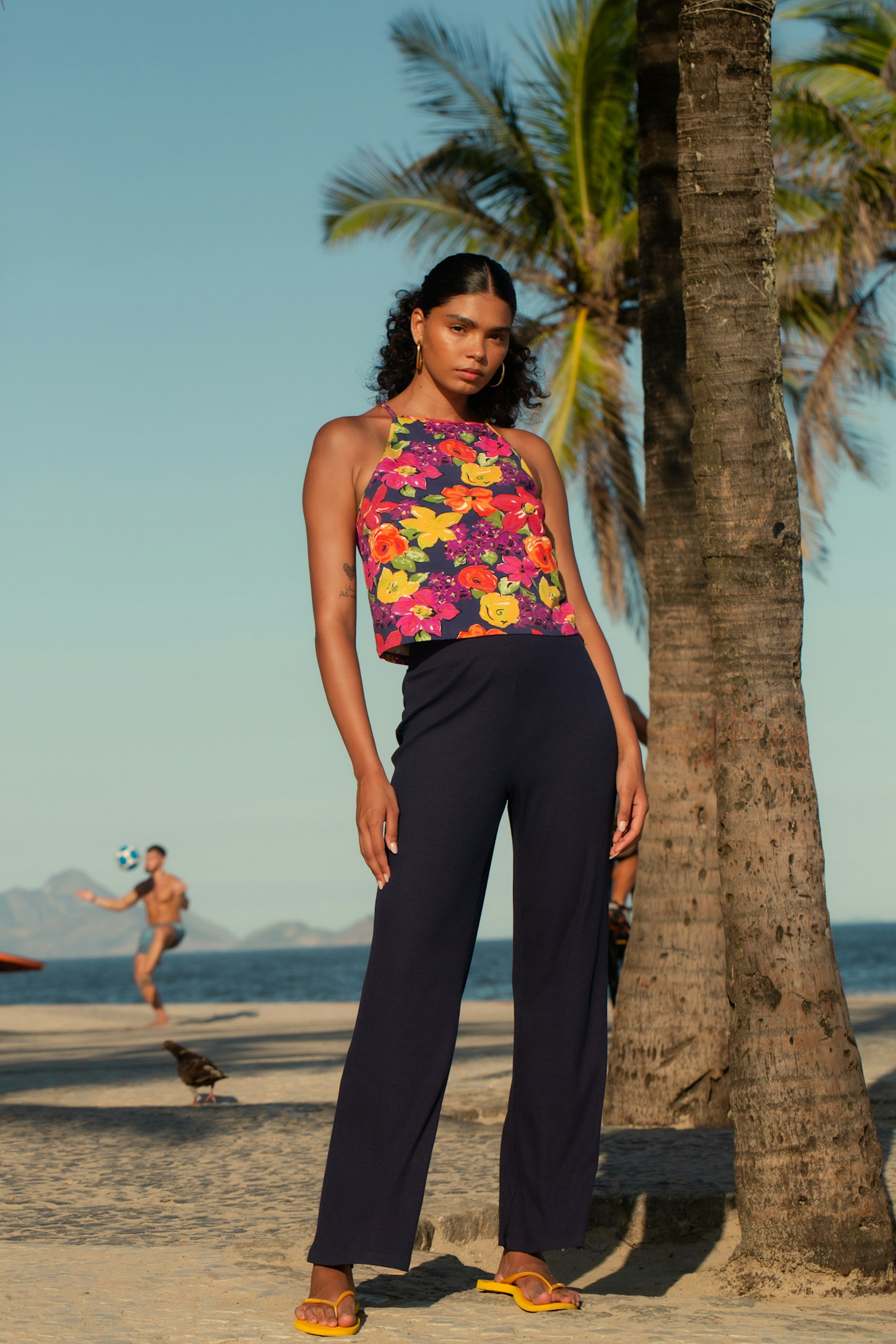 Pantalon Arôme exquis bleu marine