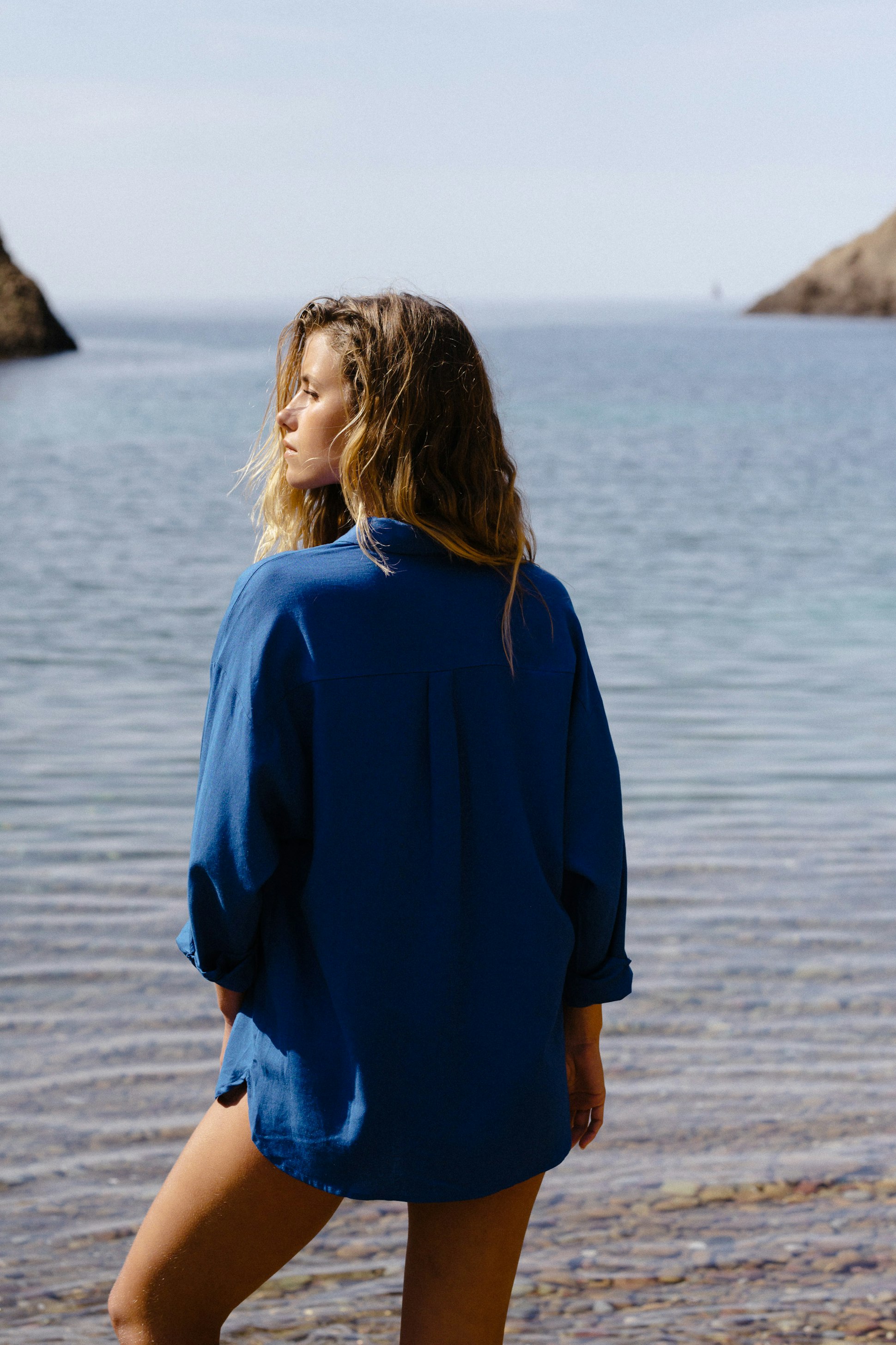 Chemise Sieste d'été bleu
