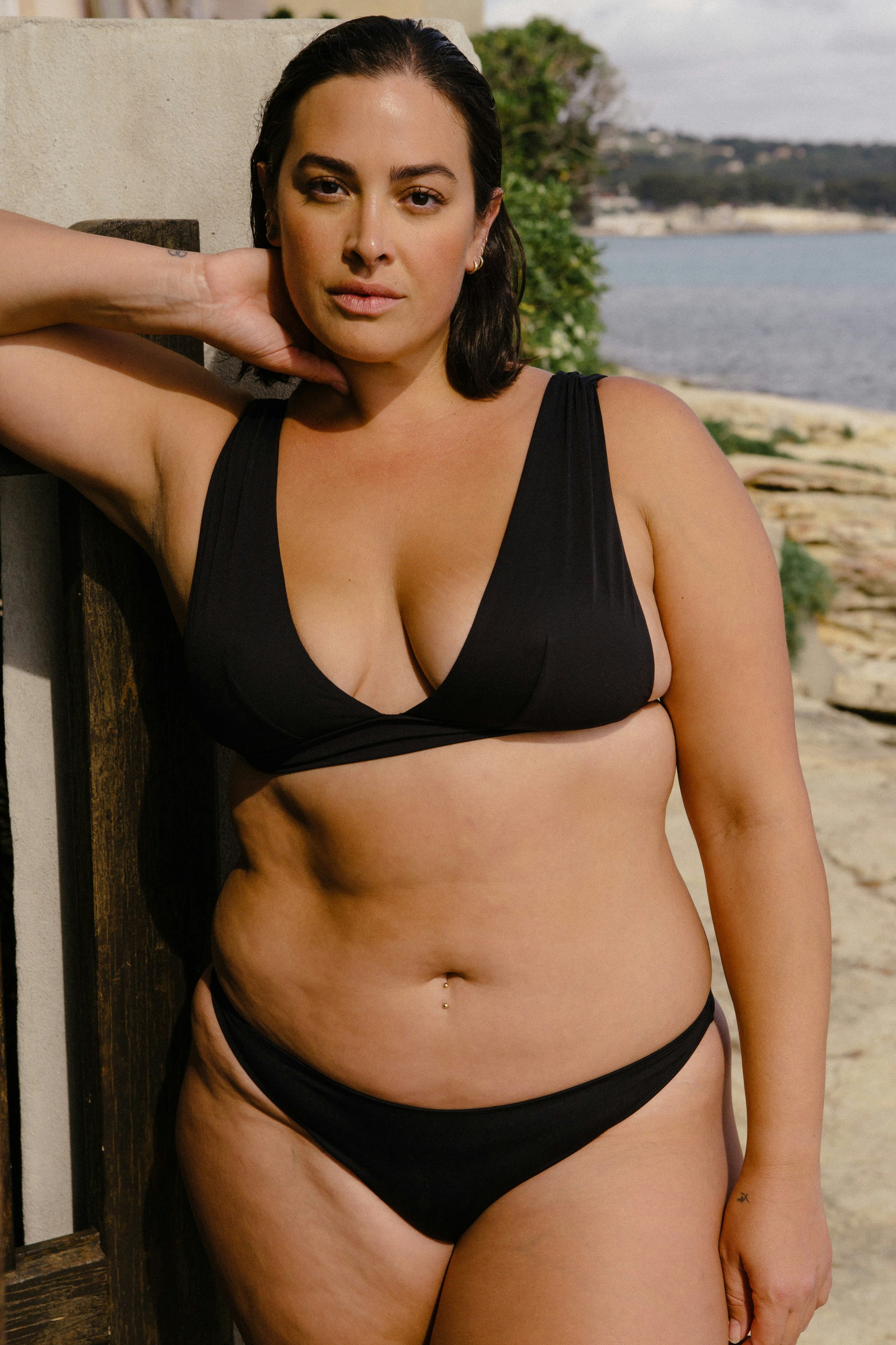 Triangle foulard Écris-moi Noir