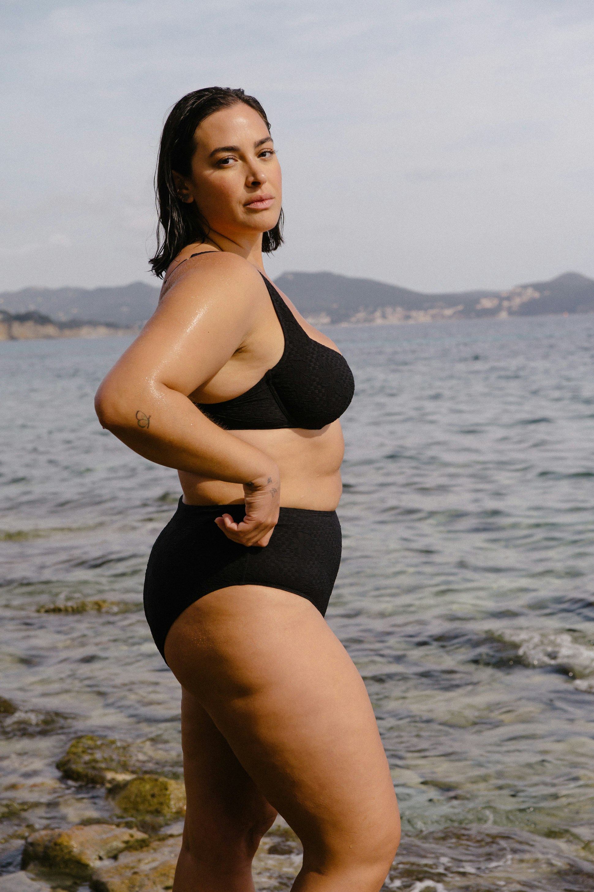 Culotte haute Peau salée noir