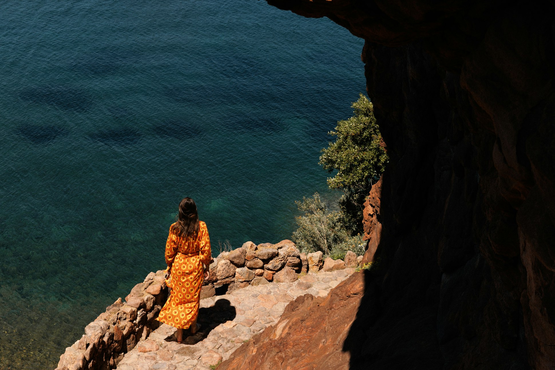 Robe longue Fleur du Soleil Imprimé Fleur du soleil