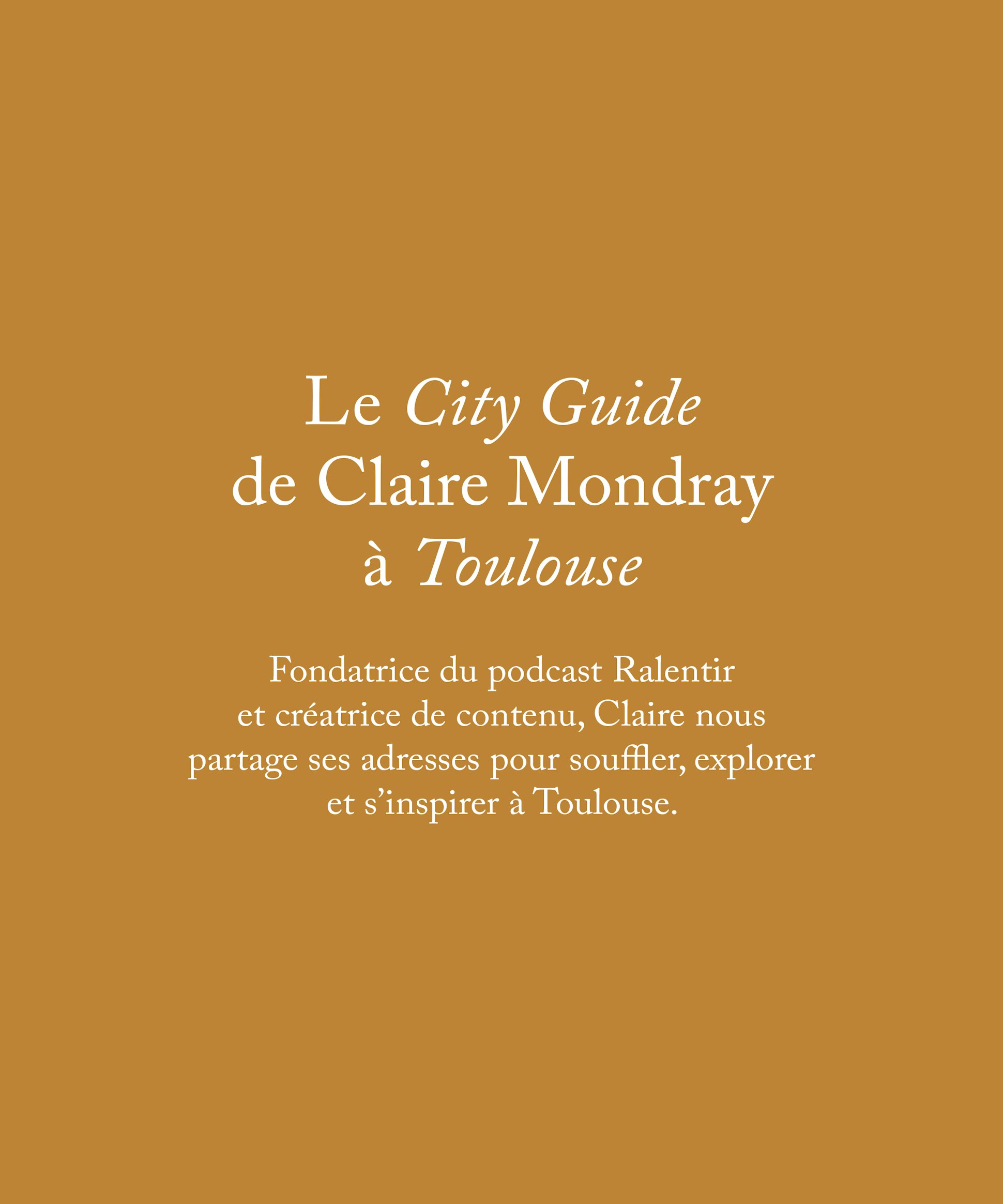 City guides - Toulouse x The Host