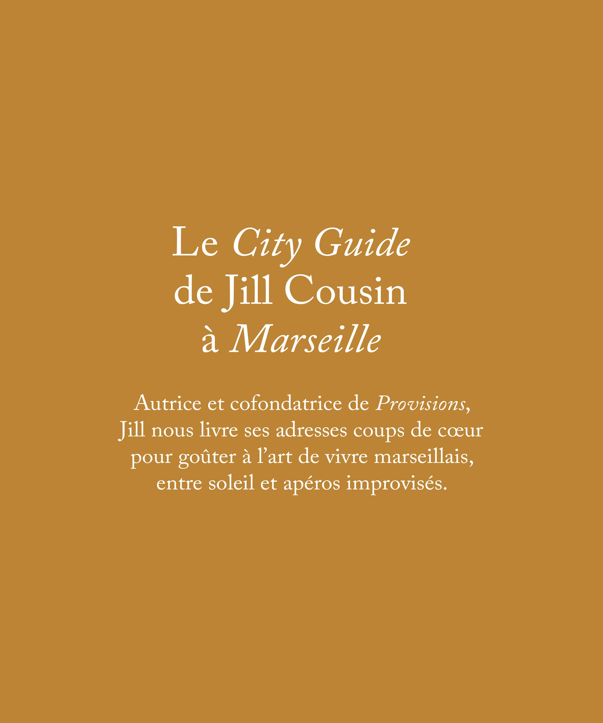 City guides - Marseille x The Host