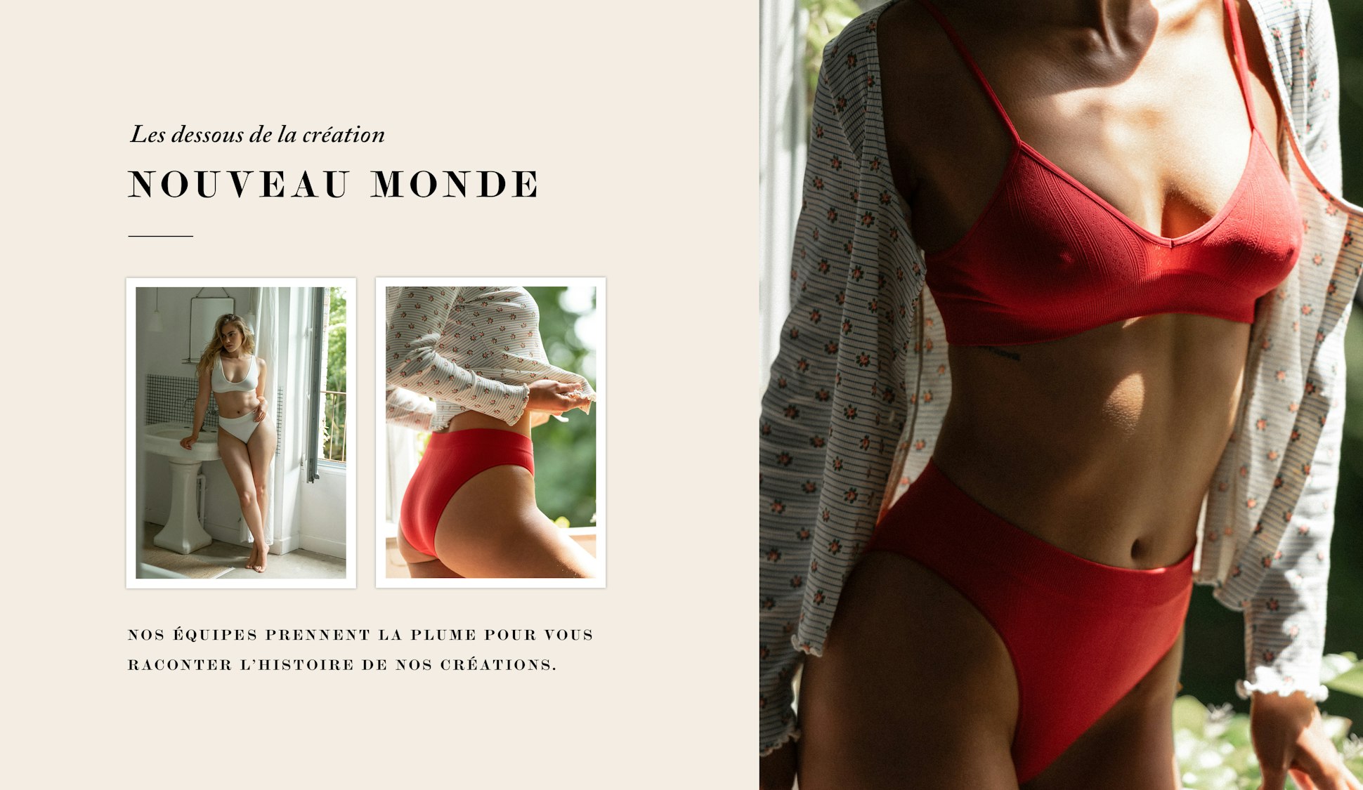 Dessous de la création - Nouveau monde - Header FR