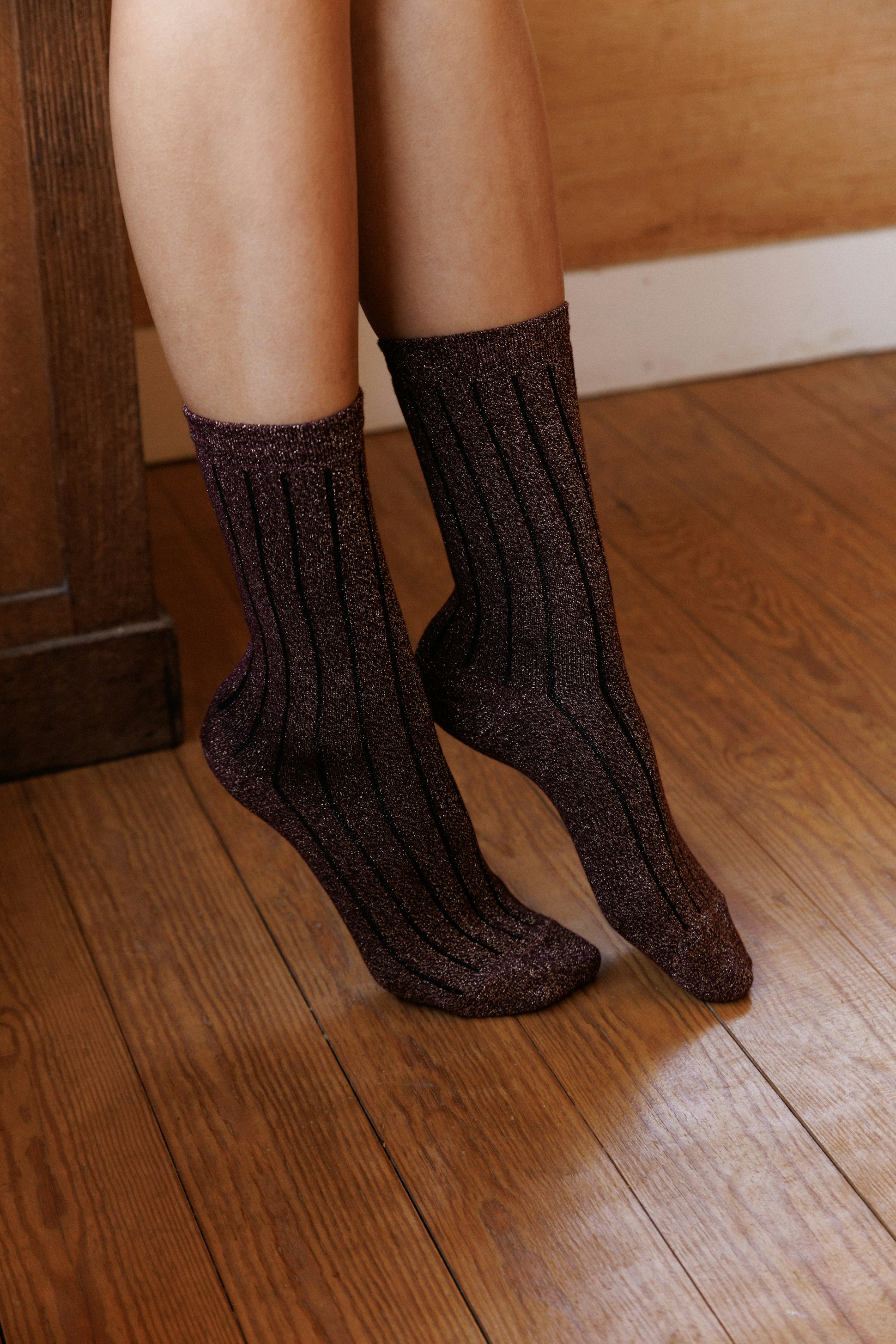 Chaussettes Micky bordeaux