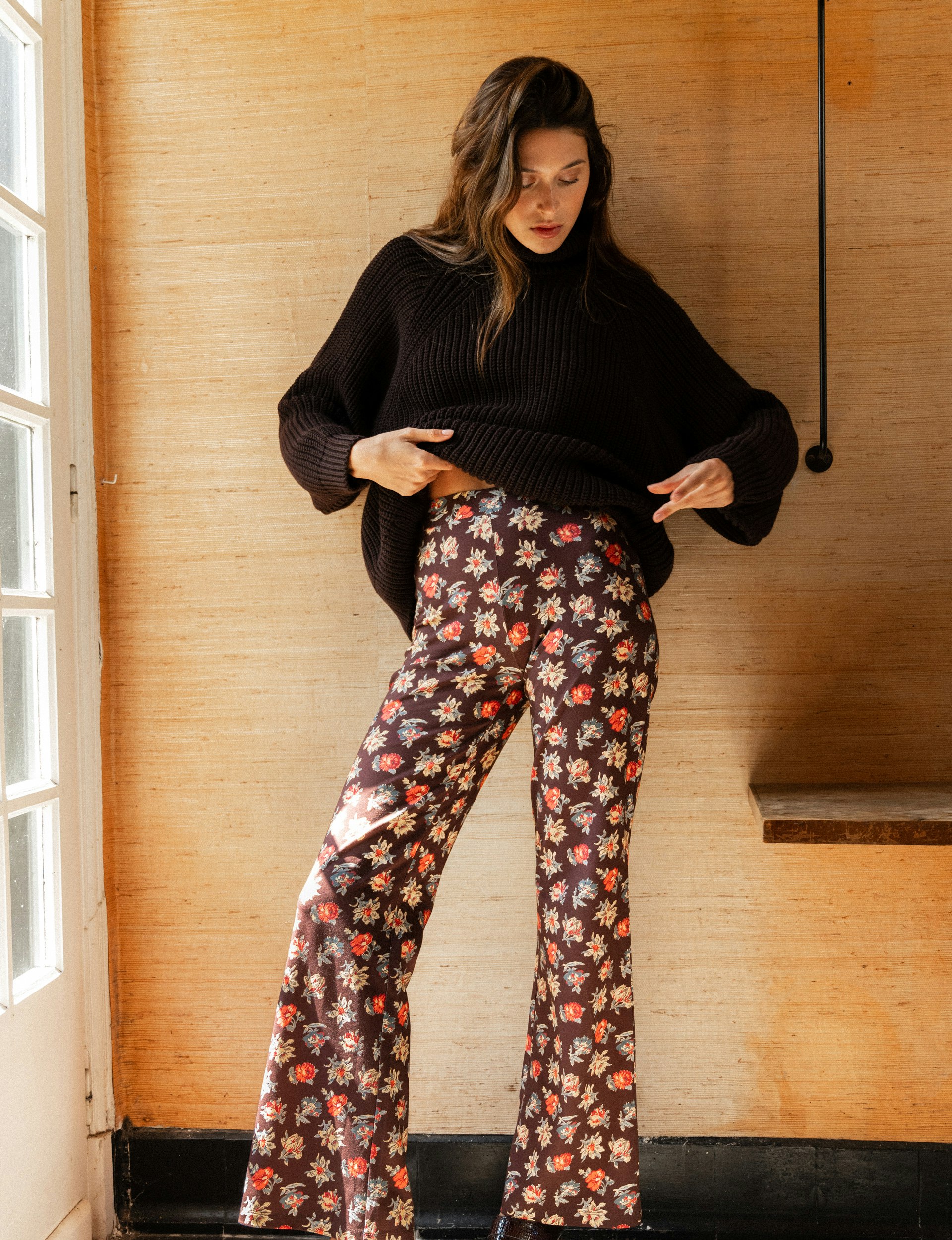 Pantalon Les joyeux bavardages imprimé augusta