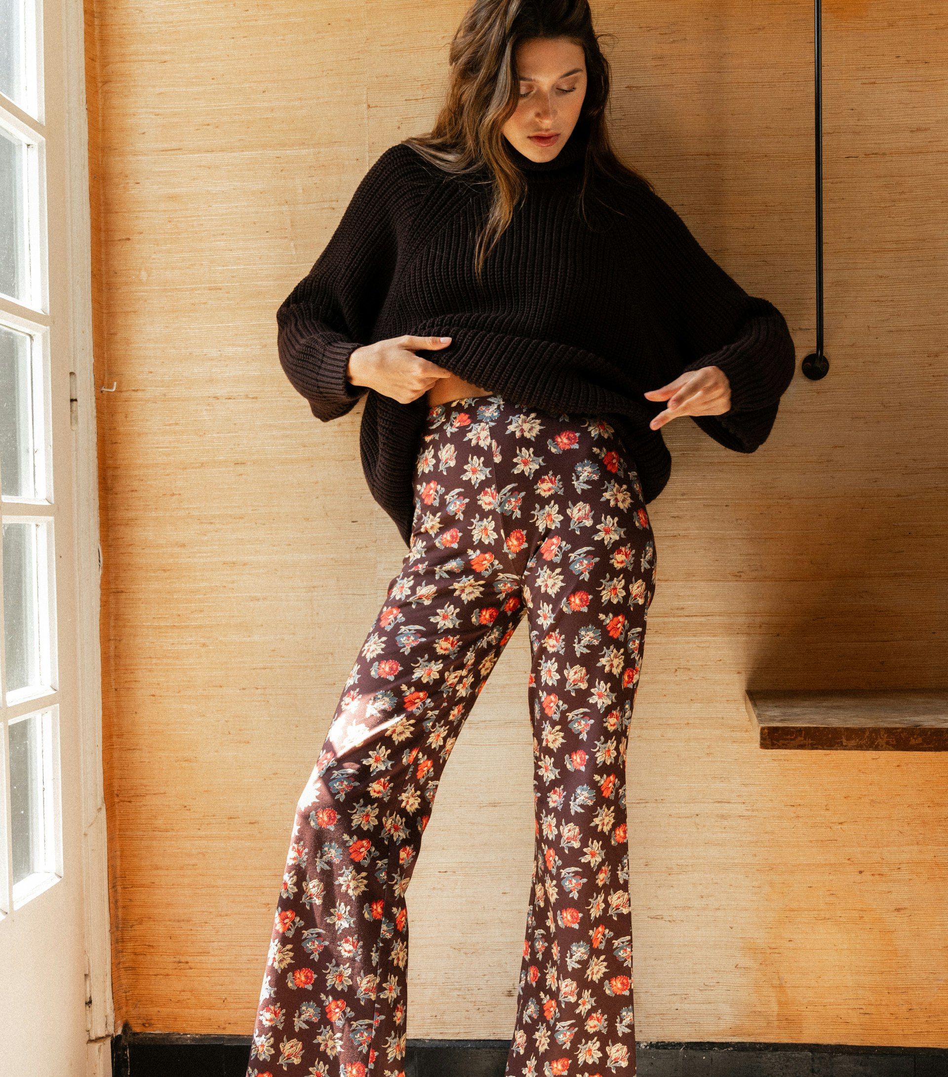 Pantalon Les joyeux bavardages imprimé augusta