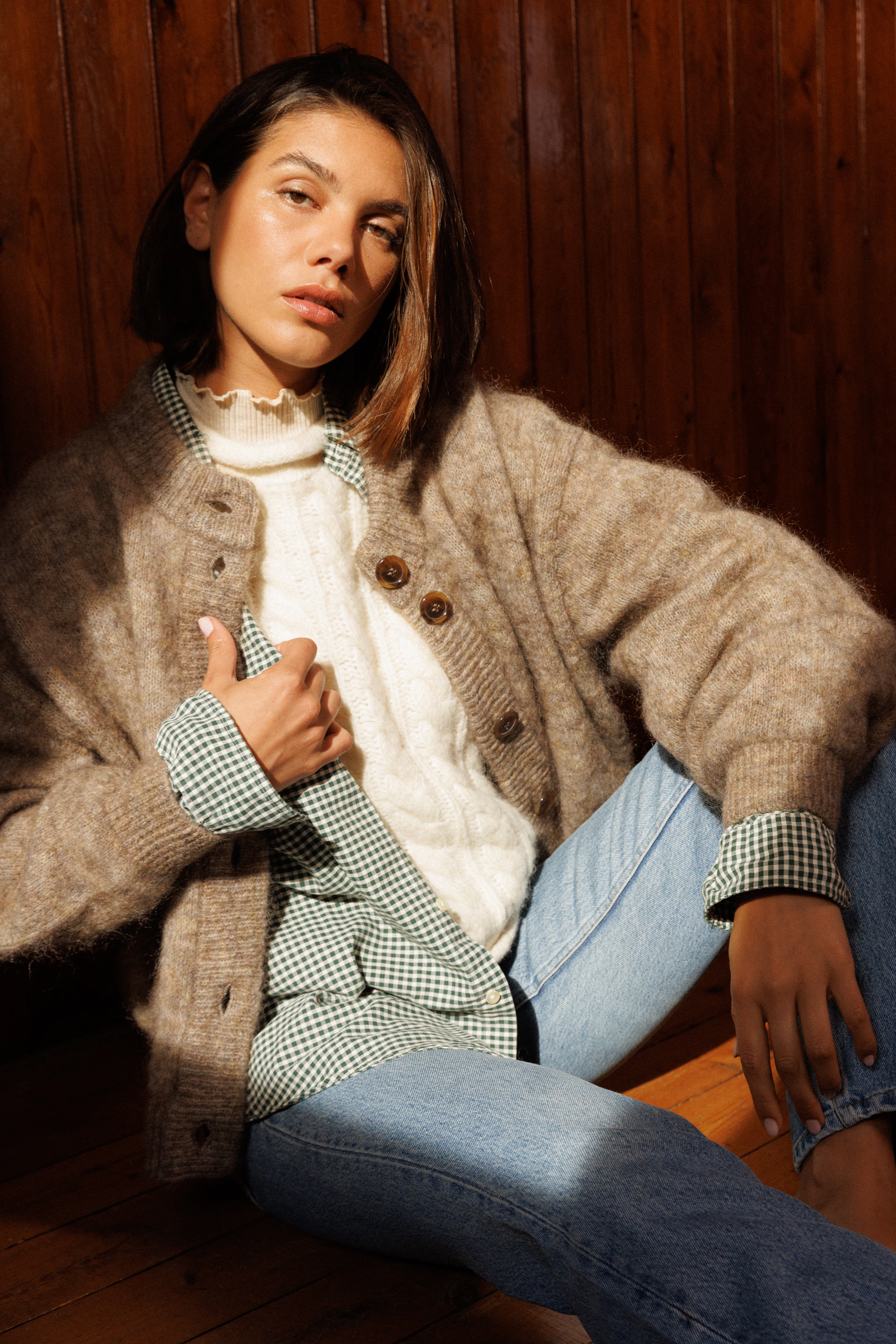 Gilet Dans la nuit calme beige