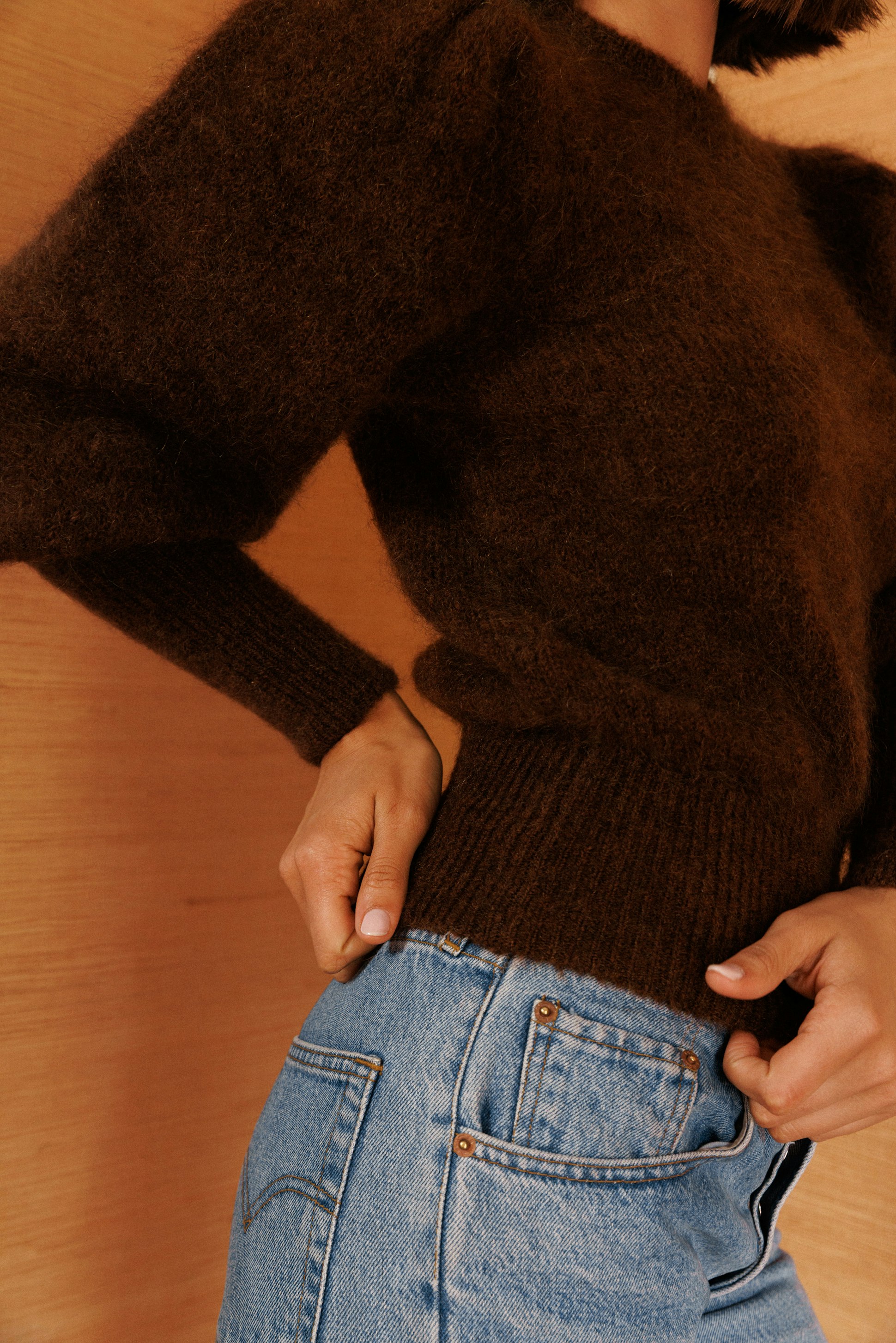 Pull Voyage immobile Chocolat