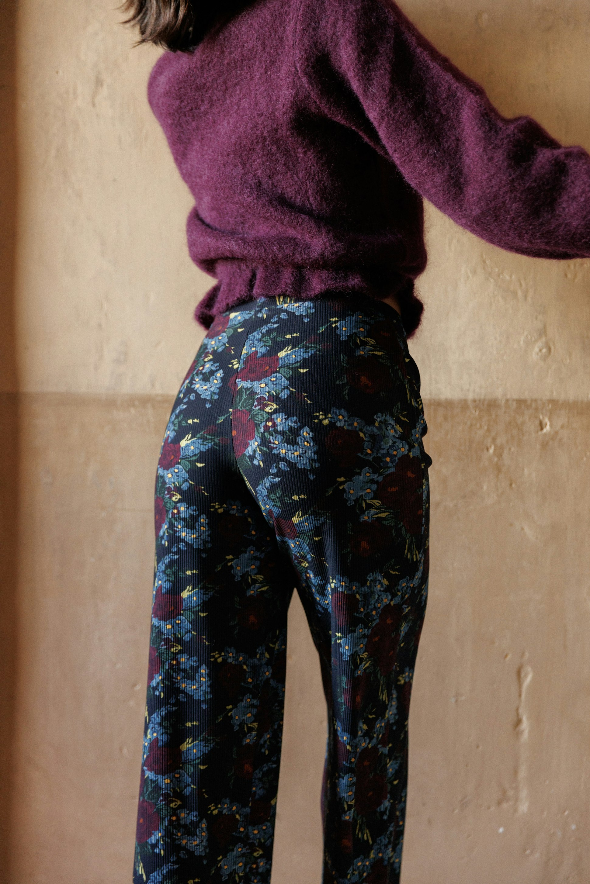 Pull cocotte Trésor caché Aubergine et Pantalon Poudre aux yeux Aubergine