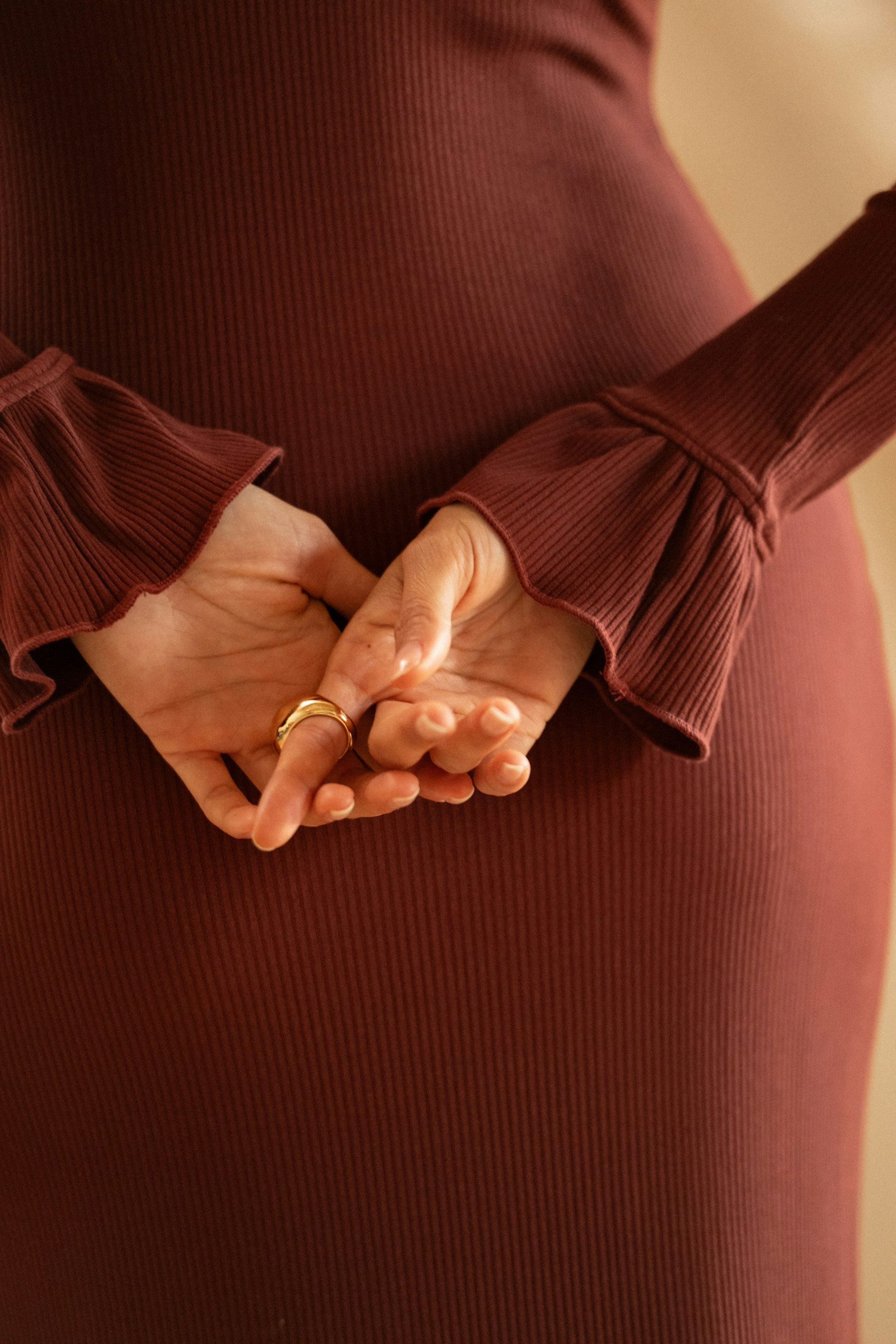 Robe Bruits du soir fauve