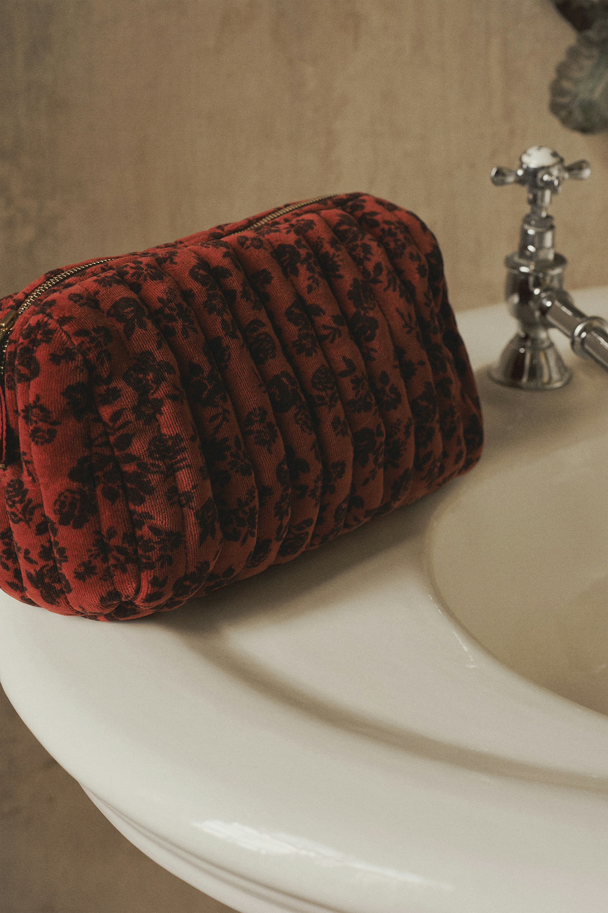 Trousse Carmen Imprimé Ombre fleurie