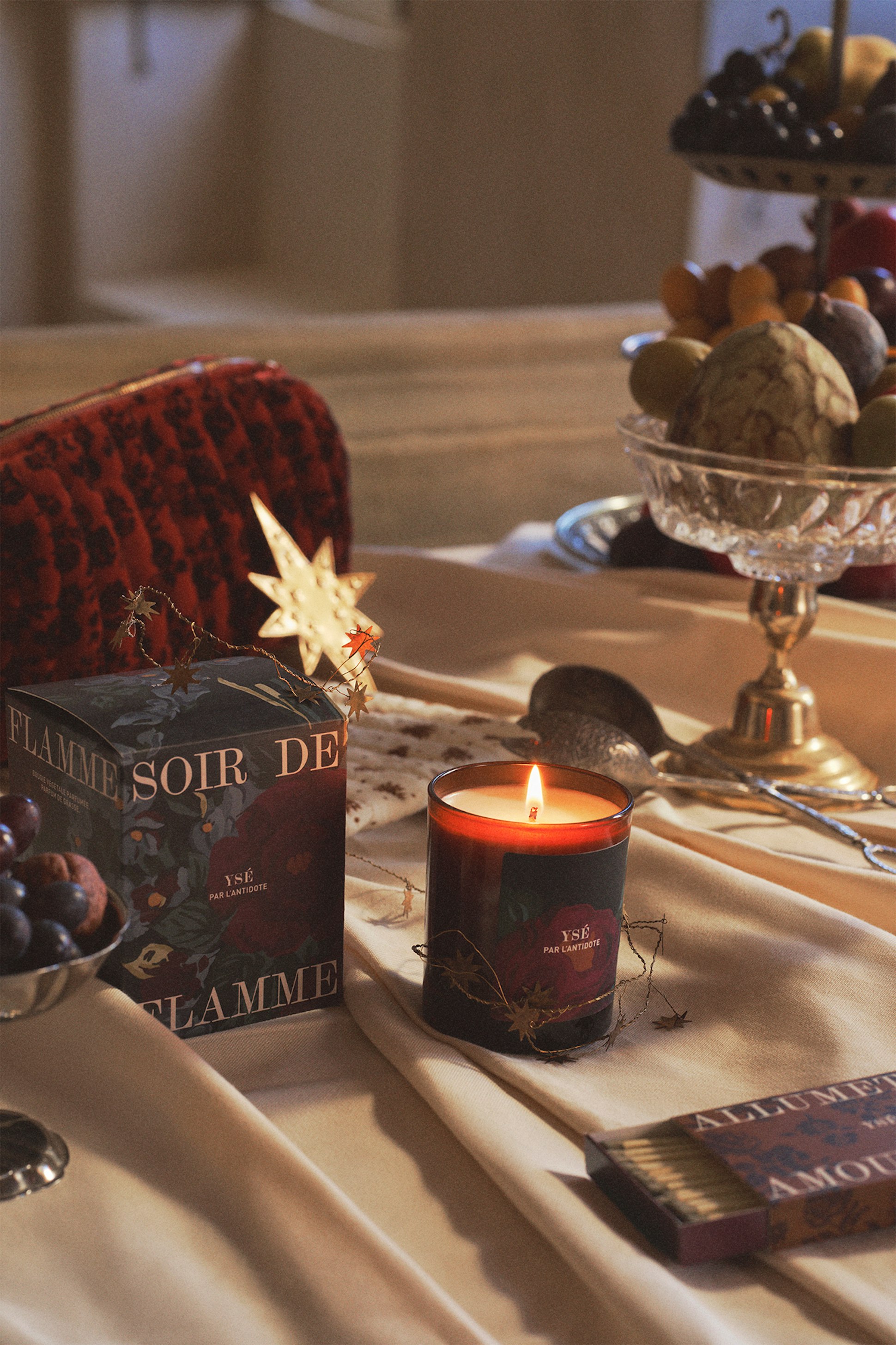 Grande bougie Les bons jours Soir de flamme