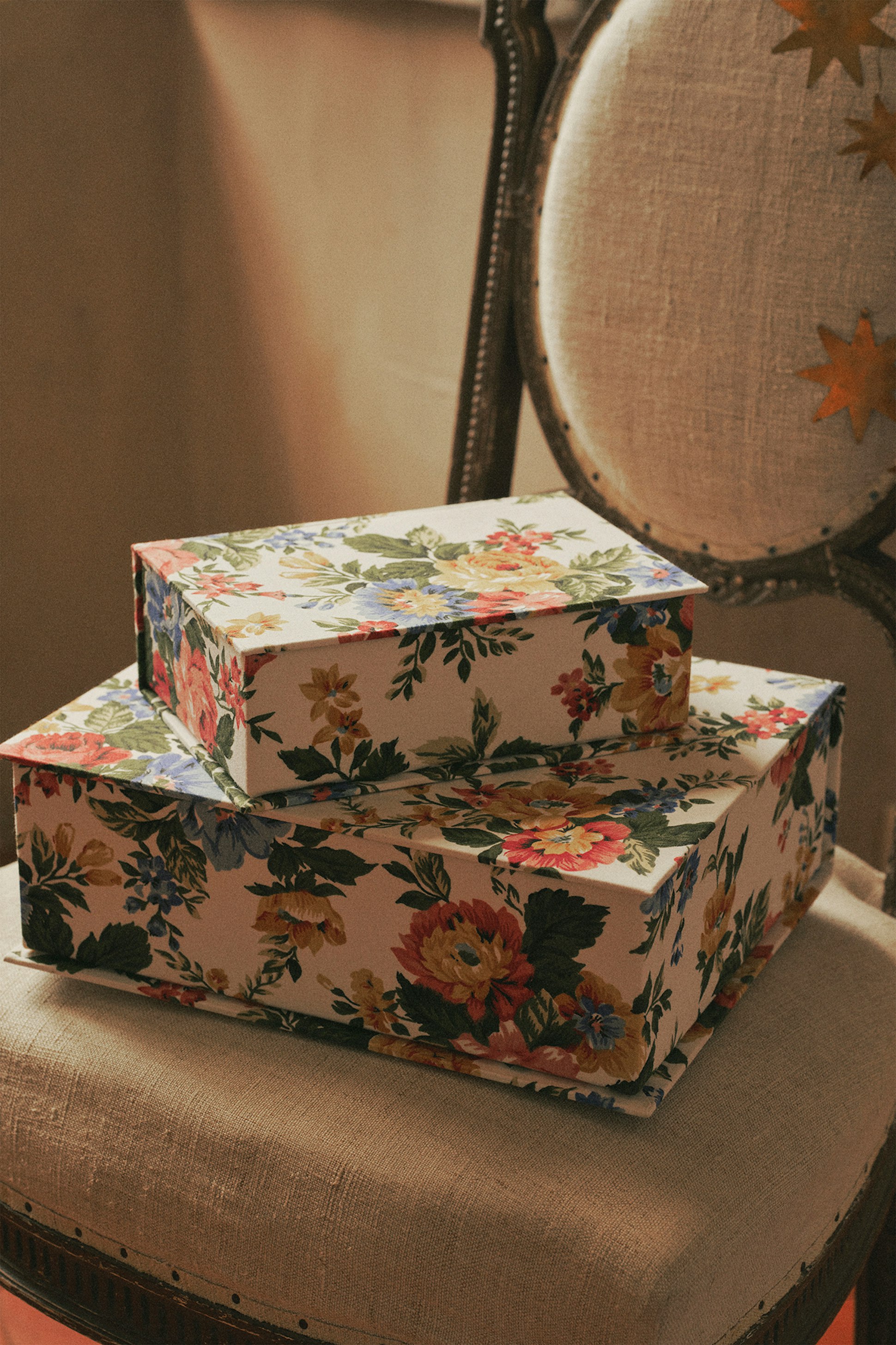 Moyenne et Grande boite Trésors cachés Imprimé Suzanne